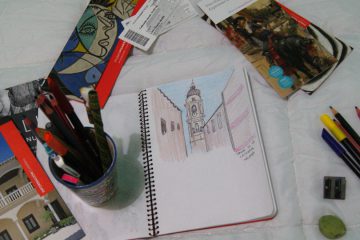 Cuadernos de Viaje, Málaga, Andalucía, sketch, dibujo, viajar, soplalebeche